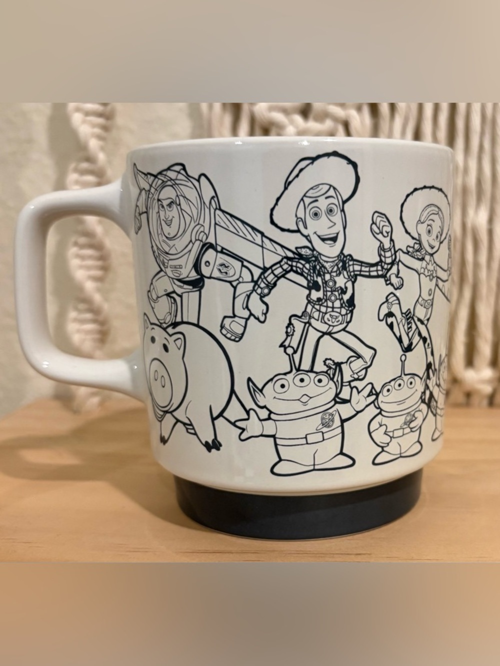 Disney Toy story  Pixar Ceramic Mug with Black Line-Art Accents